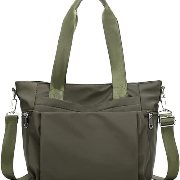 Women Nylon Tote Bag Water resistant Multi-function Shoulder Handbag Light Trave - Picture 1 of 7